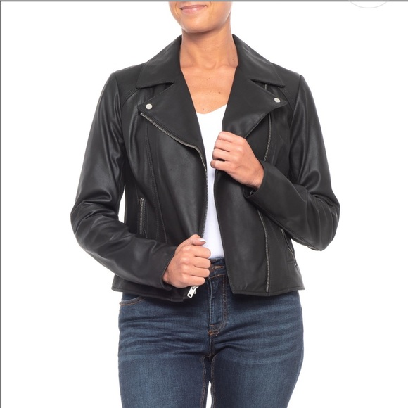 Andrew Marc Jackets & Blazers - SOLD❤️ Andrew Marc Black Leather Moto Biker Jacket